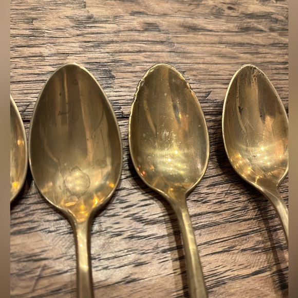 Vintage Dirigold Dirilyte Gold Teaspoons (10) - Picture 3 of 6